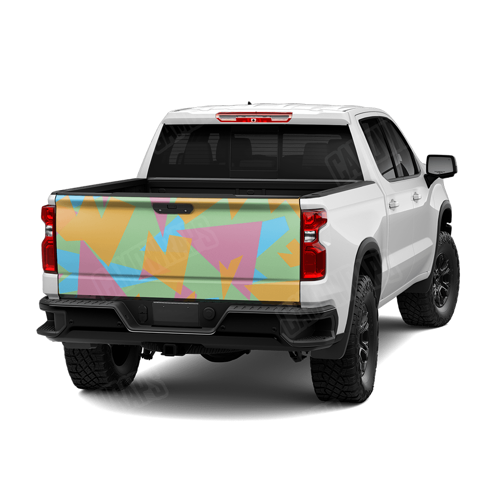 Shattered Sherbert Camo Tailgate Vinyl Wrap