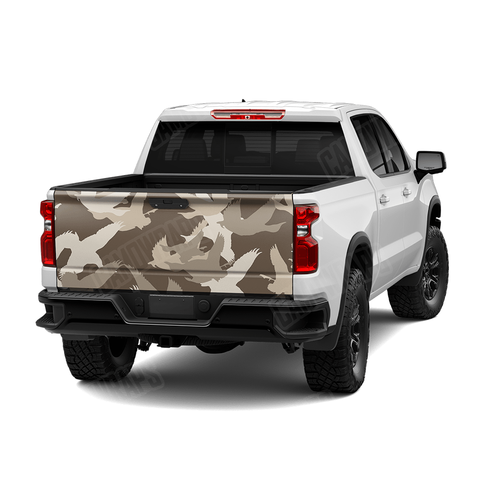 Silhouette Duck Camo Tailgate Vinyl Wrap