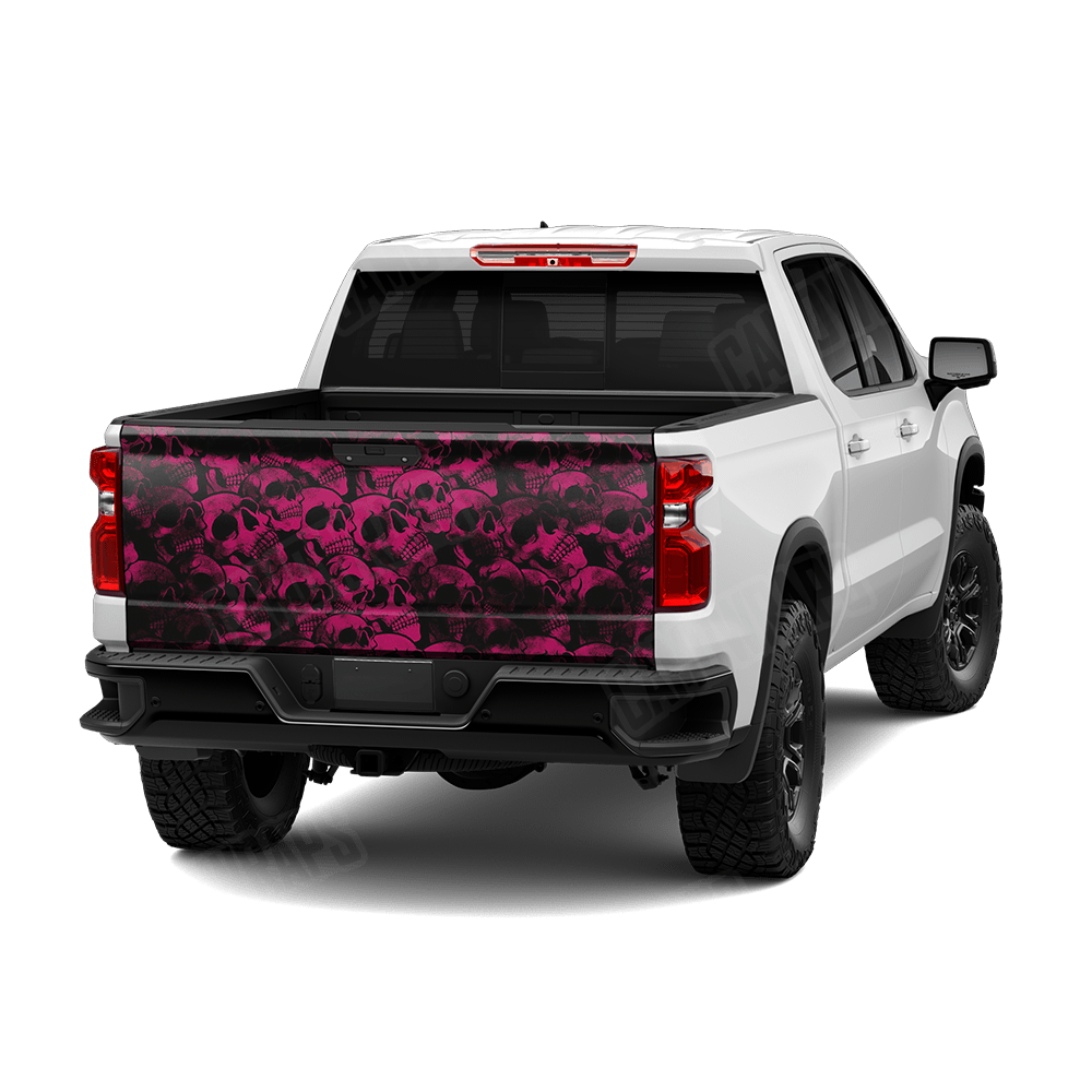 Skull Magenta Tailgate Wraps