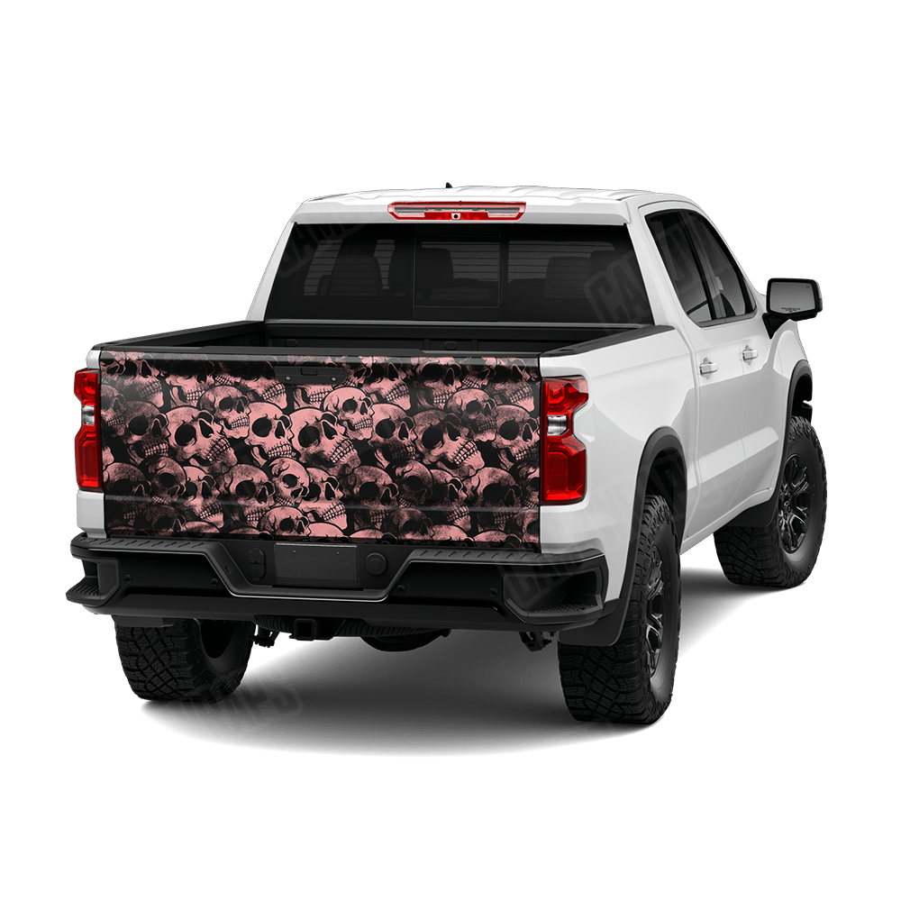 Skull Salmon Tailgate Wraps