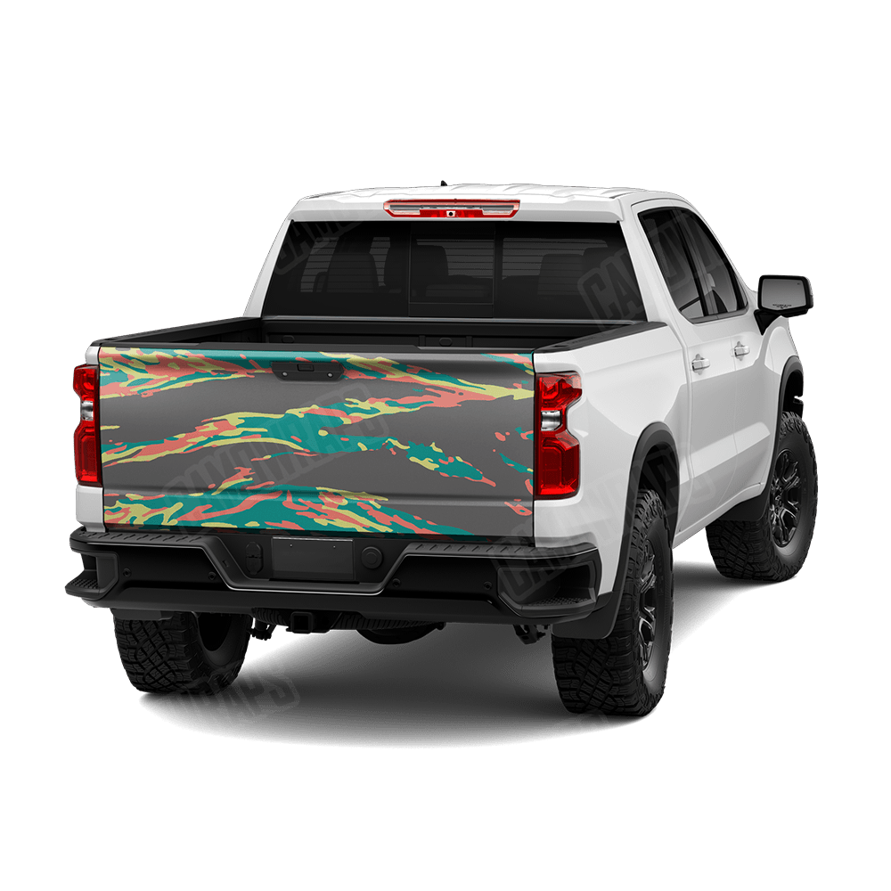 Vietnam Tiger Stripe Fiesta Camo Tailgate Vinyl Wrap