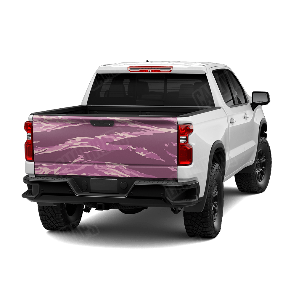 Vietnam Tiger Stripe Floral Camo Tailgate Vinyl Wrap