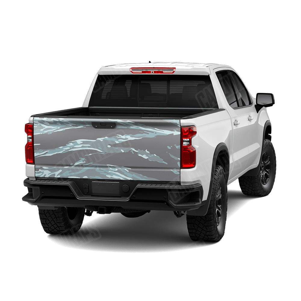 Vietnam Tiger Stripe Overcast Camo Tailgate Vinyl Wrap