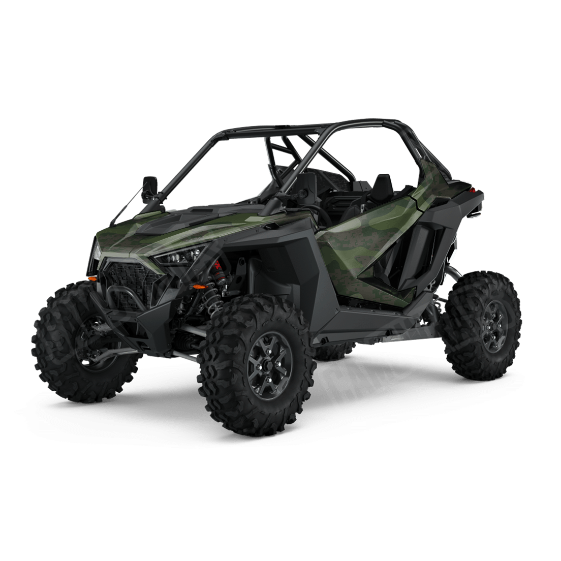 Compound Army Dark Green Side by Side UTV Camo Vinyl Wrap