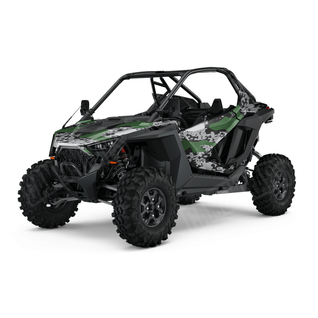 Compound Green Tiger Side by Side UTV Camo Vinyl Wrap