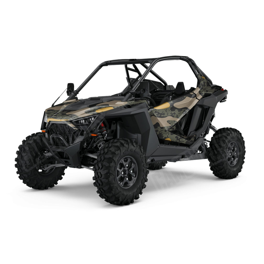 Compound Militant Yellow Side by Side UTV Camo Vinyl Wrap