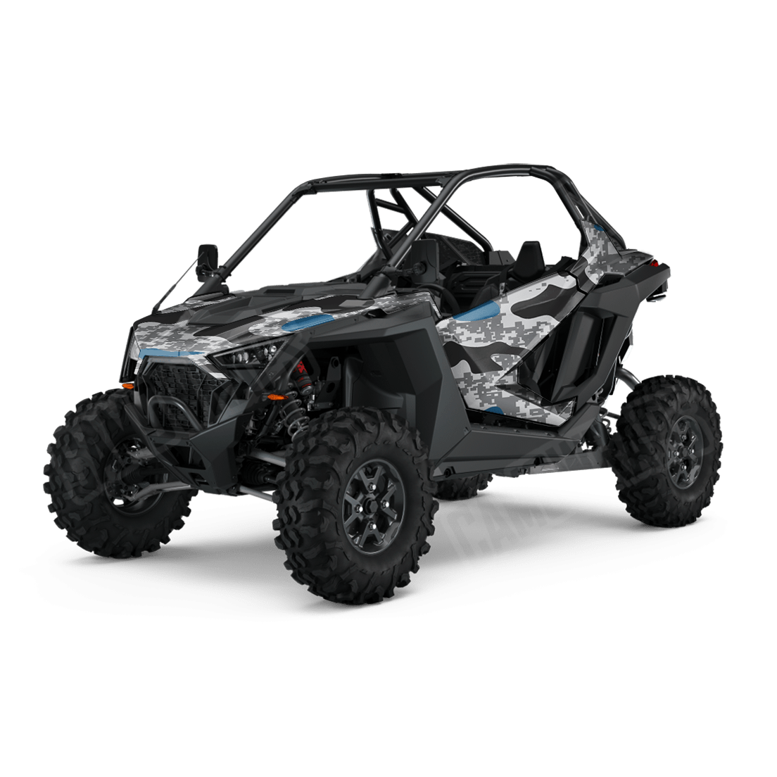 Compound Urban Blue Side by Side UTV Camo Vinyl Wrap