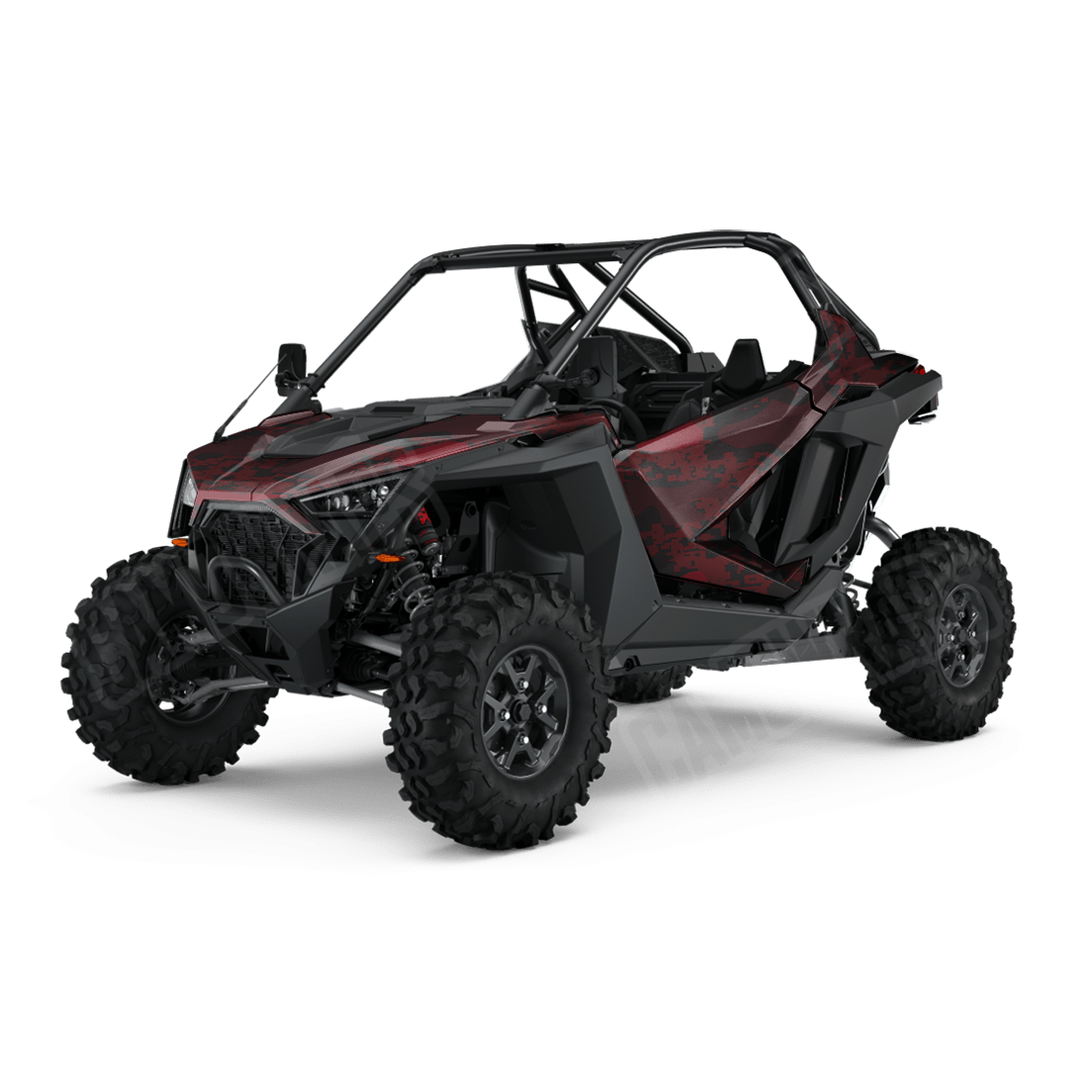 Compound Vampire Red Side by Side UTV Camo Vinyl Wrap