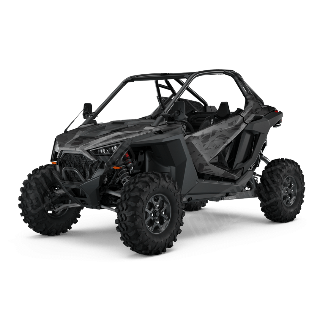 Crystal Elite Black Side by Side UTV Camo Vinyl Wrap
