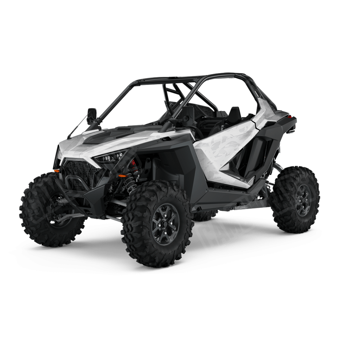Crystal Elite White Side by Side UTV Camo Vinyl Wrap
