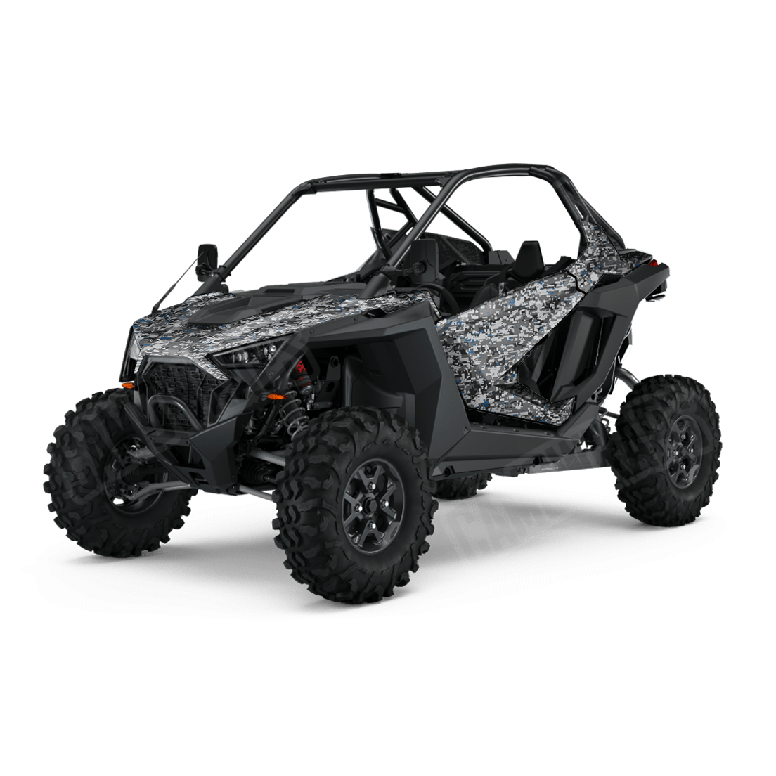 Digital Urban Blue Side by Side UTV Camo Vinyl Wrap