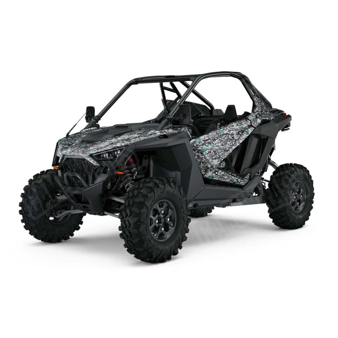 Digital Urban Tiffany Blue Side by Side UTV Camo Vinyl Wrap