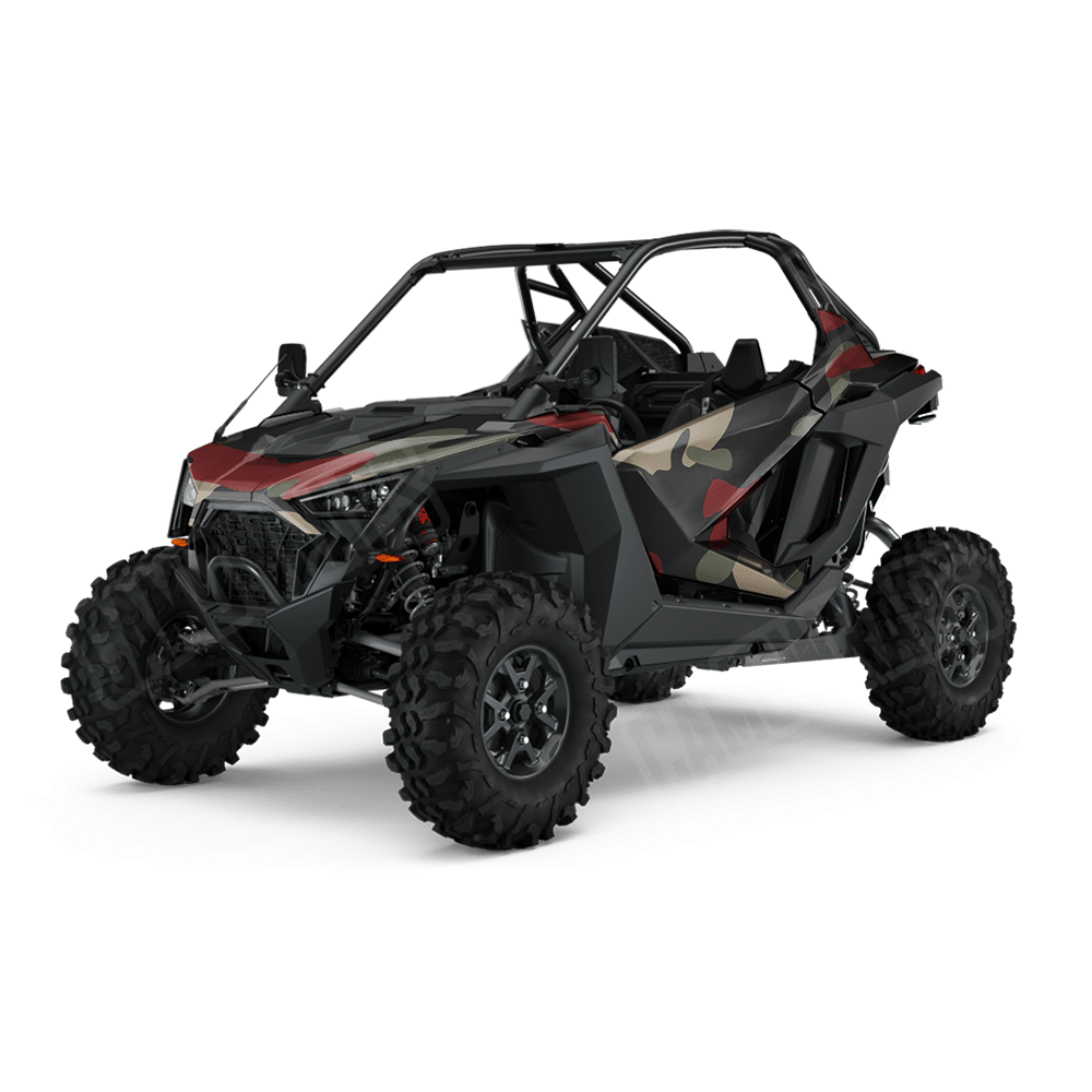Jumbo Classic Militant Red Side by Side UTV Camo Vinyl Wrap