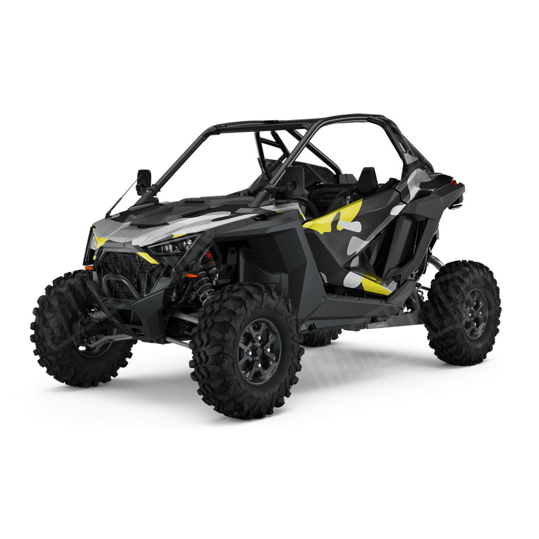 Jumbo Classic Yellow Tiger Side by Side UTV Camo Vinyl Wrap