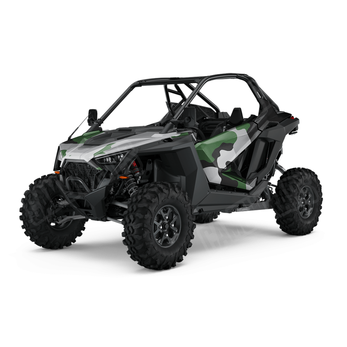 Jumbo Cumulus Green Tiger Side by Side UTV Camo Vinyl Wrap