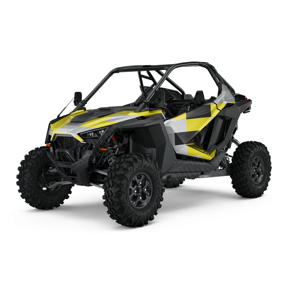 Pixel Yellow Tiger UTV Wraps