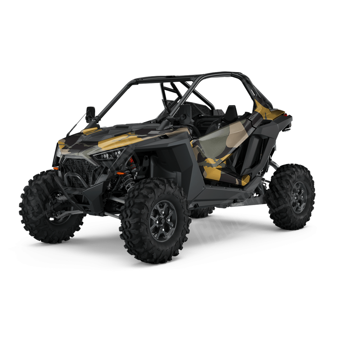 Jumbo Ragged Militant Yellow Side by Side UTV Camo Vinyl Wrap