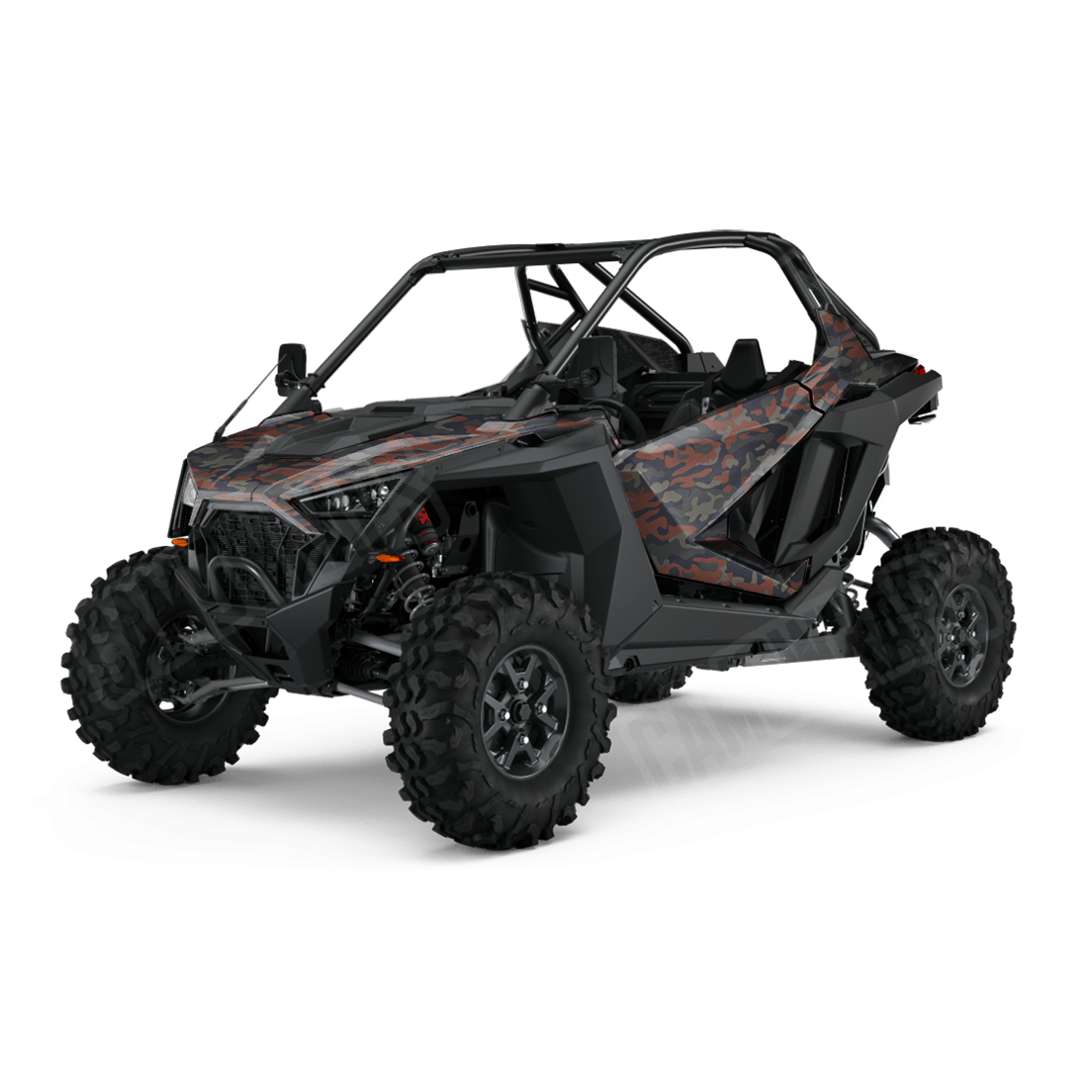 Large Classic Blue Copper Side by Side UTV Camo Vinyl Wrap