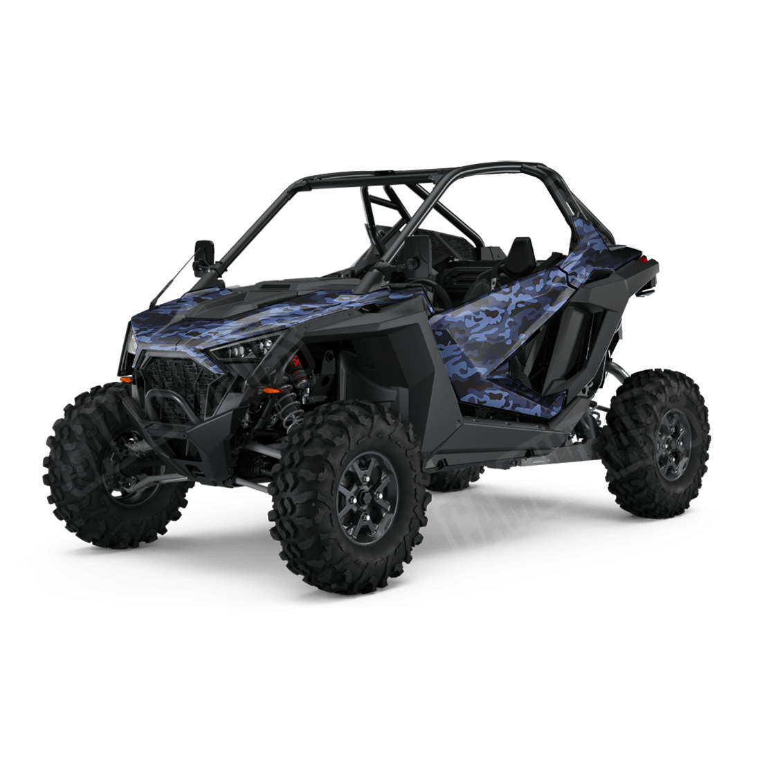 Large Classic Blue Midnight Side by Side UTV Camo Vinyl Wrap
