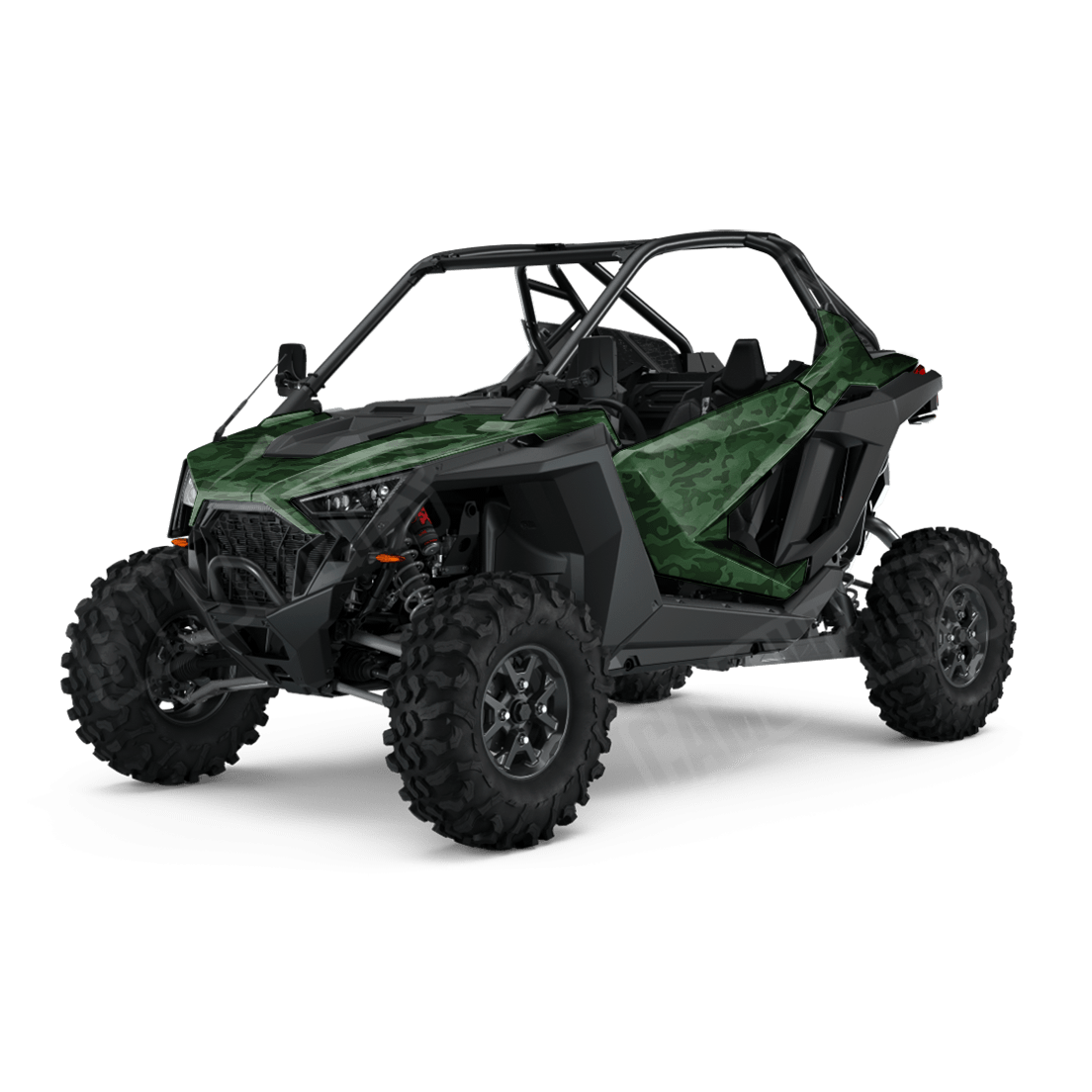 Large Classic Elite Green Side by Side UTV Camo Vinyl Wrap