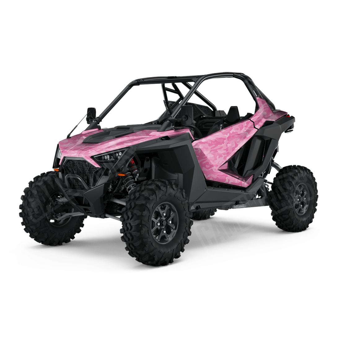 Large Classic Elite Pink Side by Side UTV Camo Vinyl Wrap