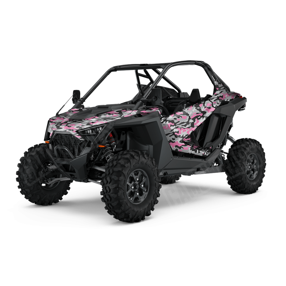 Large Classic Pink Tiger Side by Side UTV Camo Vinyl Wrap