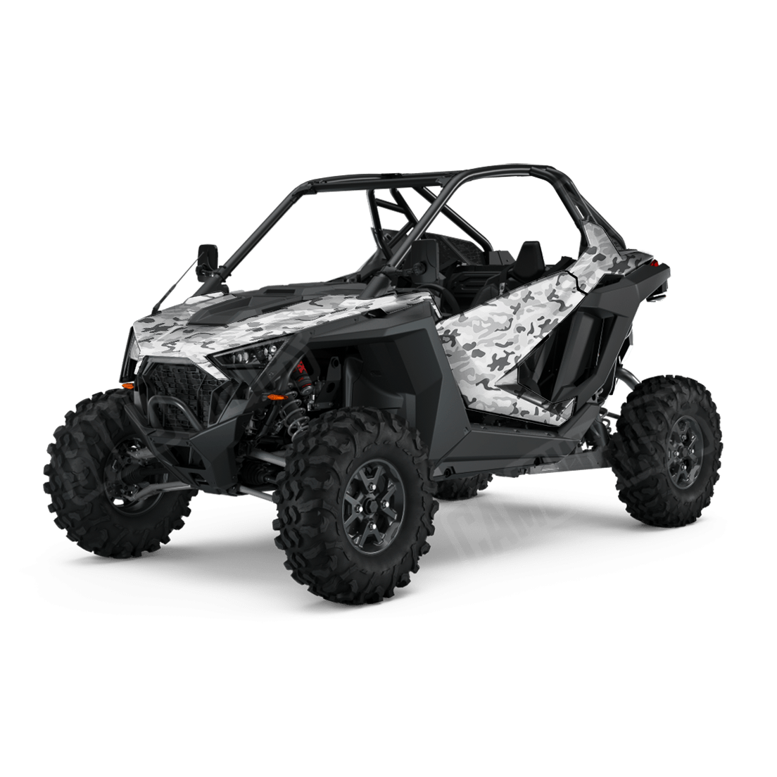 Large Classic Snow Side by Side UTV Camo Vinyl Wrap