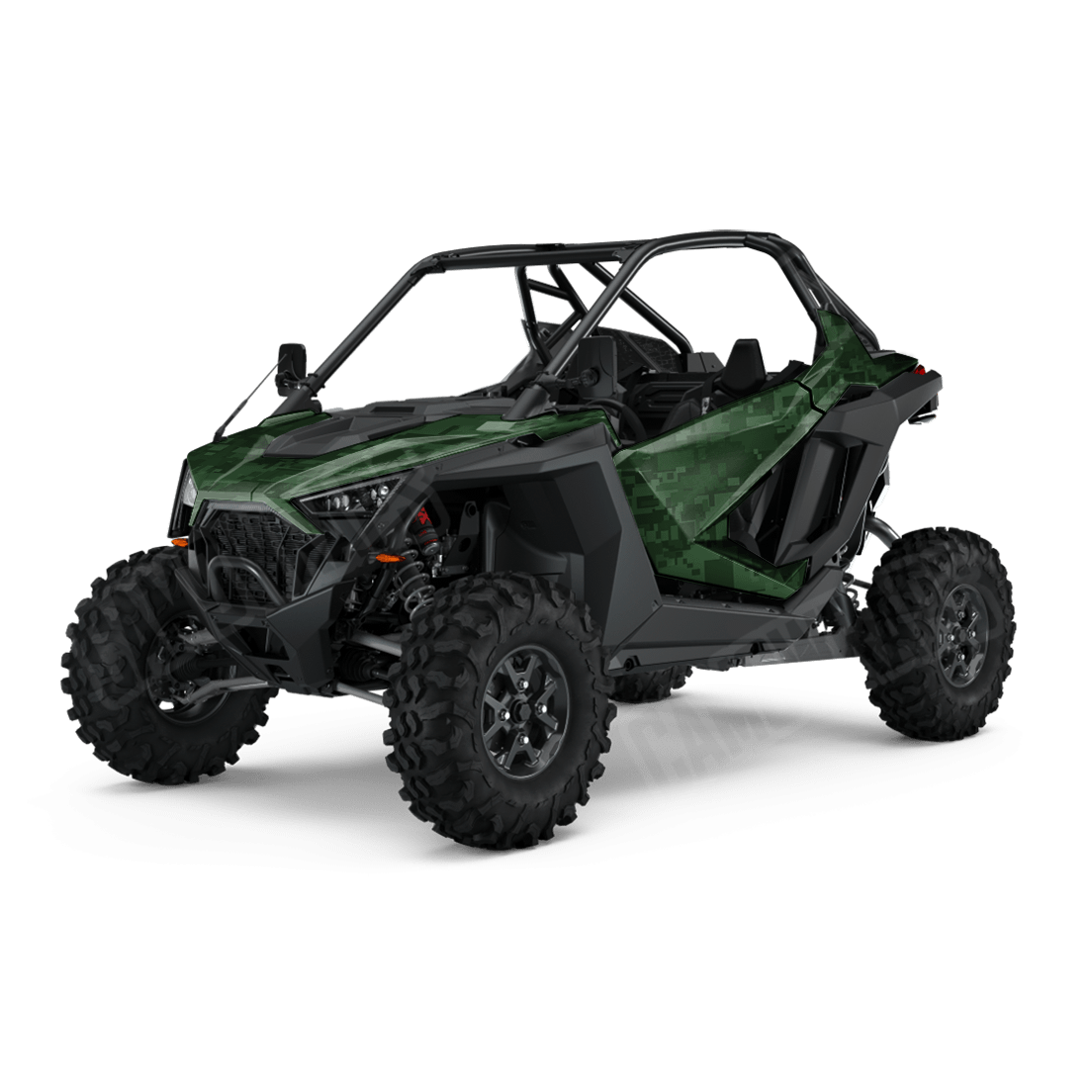 Large Digital Elite Green Side by Side UTV Camo Vinyl Wrap