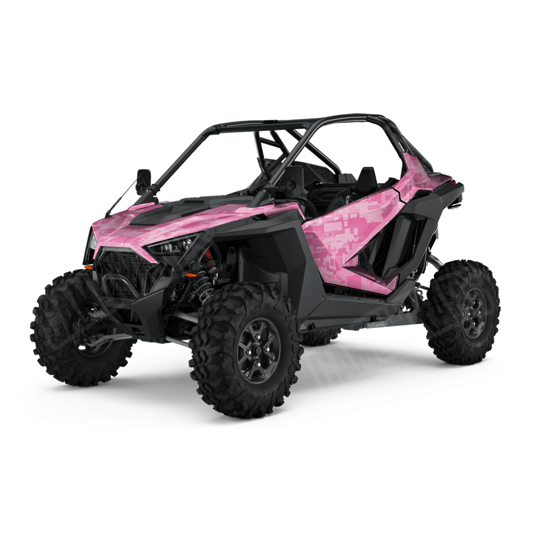 Large Digital Elite Pink Side by Side UTV Camo Vinyl Wrap