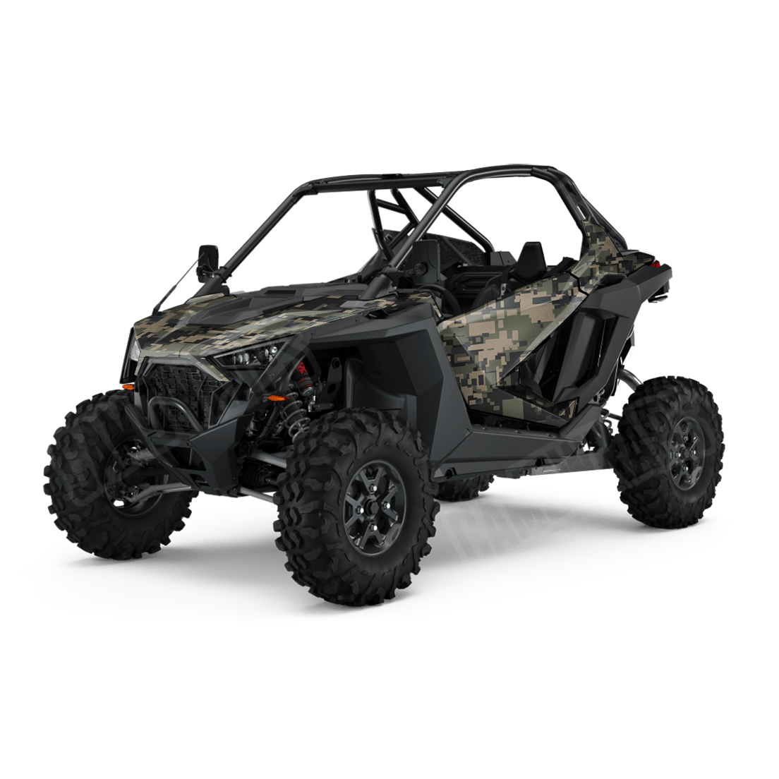Large Digital Militant Blue Side by Side UTV Camo Vinyl Wrap