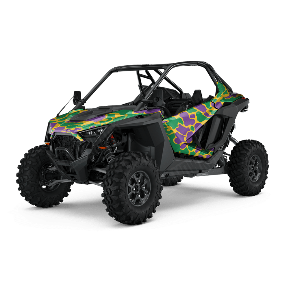 Old School Duck Mardi Gras UTV Wraps