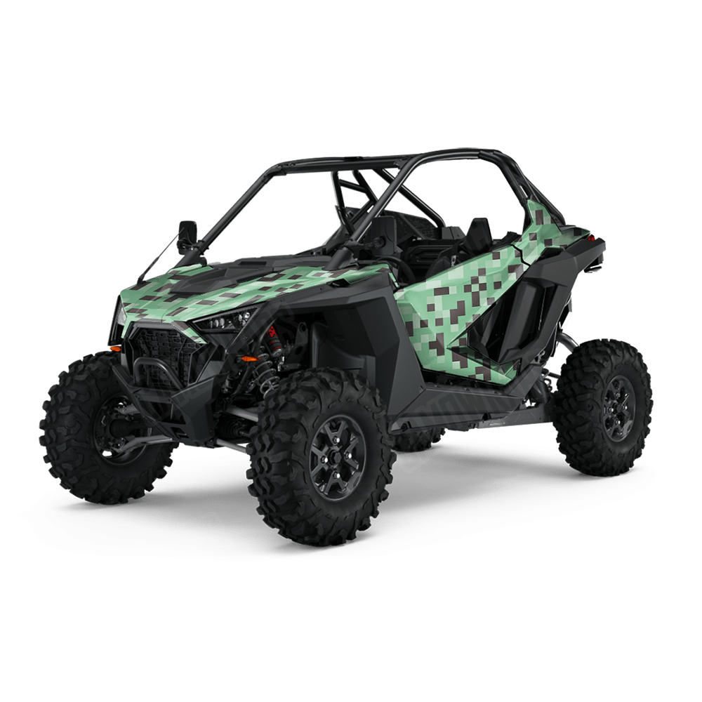 Pixel Mint Chocolate Chip UTV Wraps