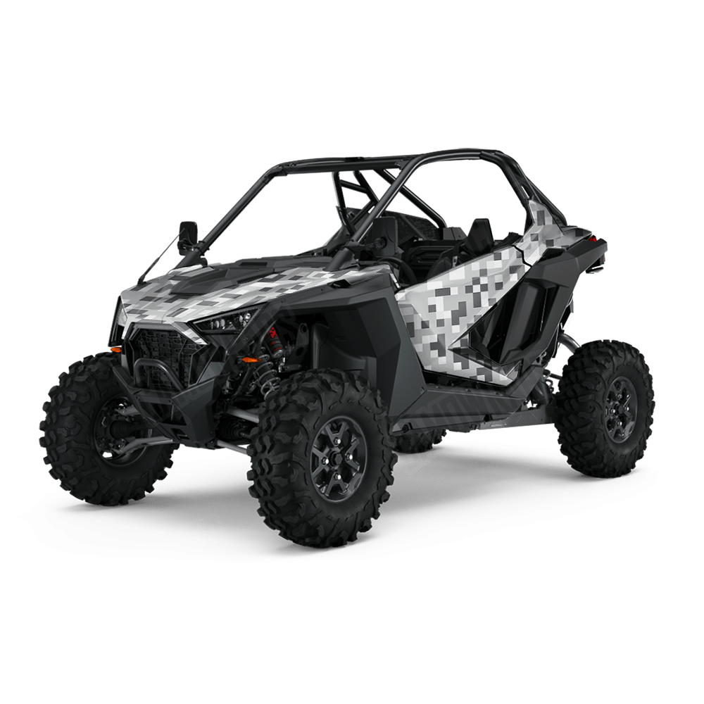 Pixel Snow UTV Wraps