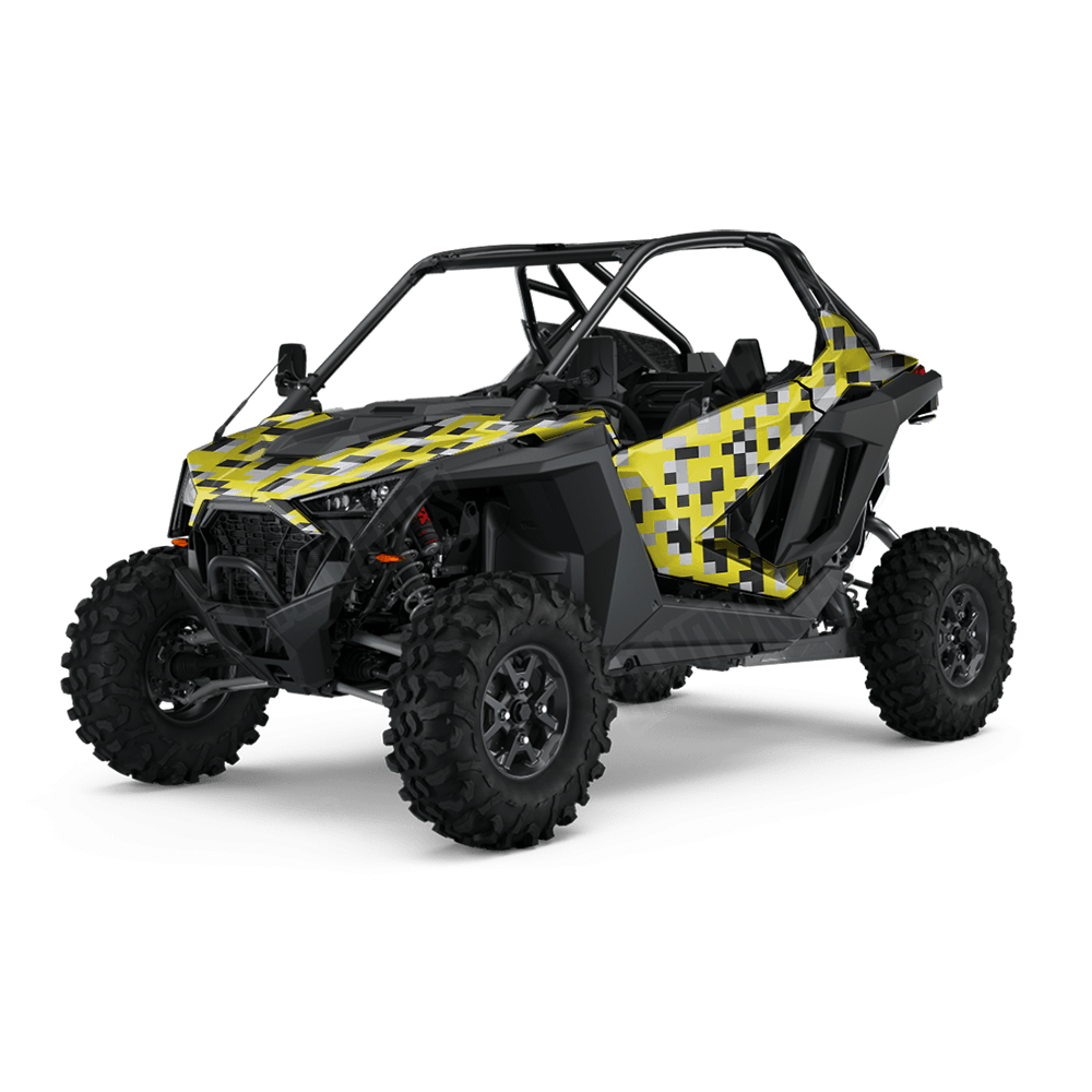 Pixel Yellow Tiger UTV Wraps