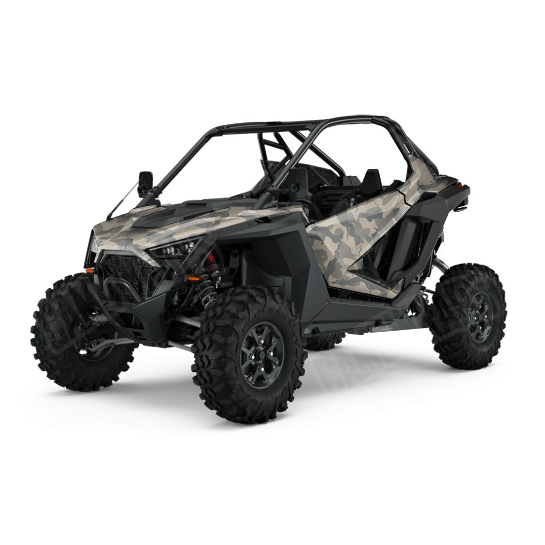 Large Ragged Army Side by Side UTV Camo Vinyl Wrap