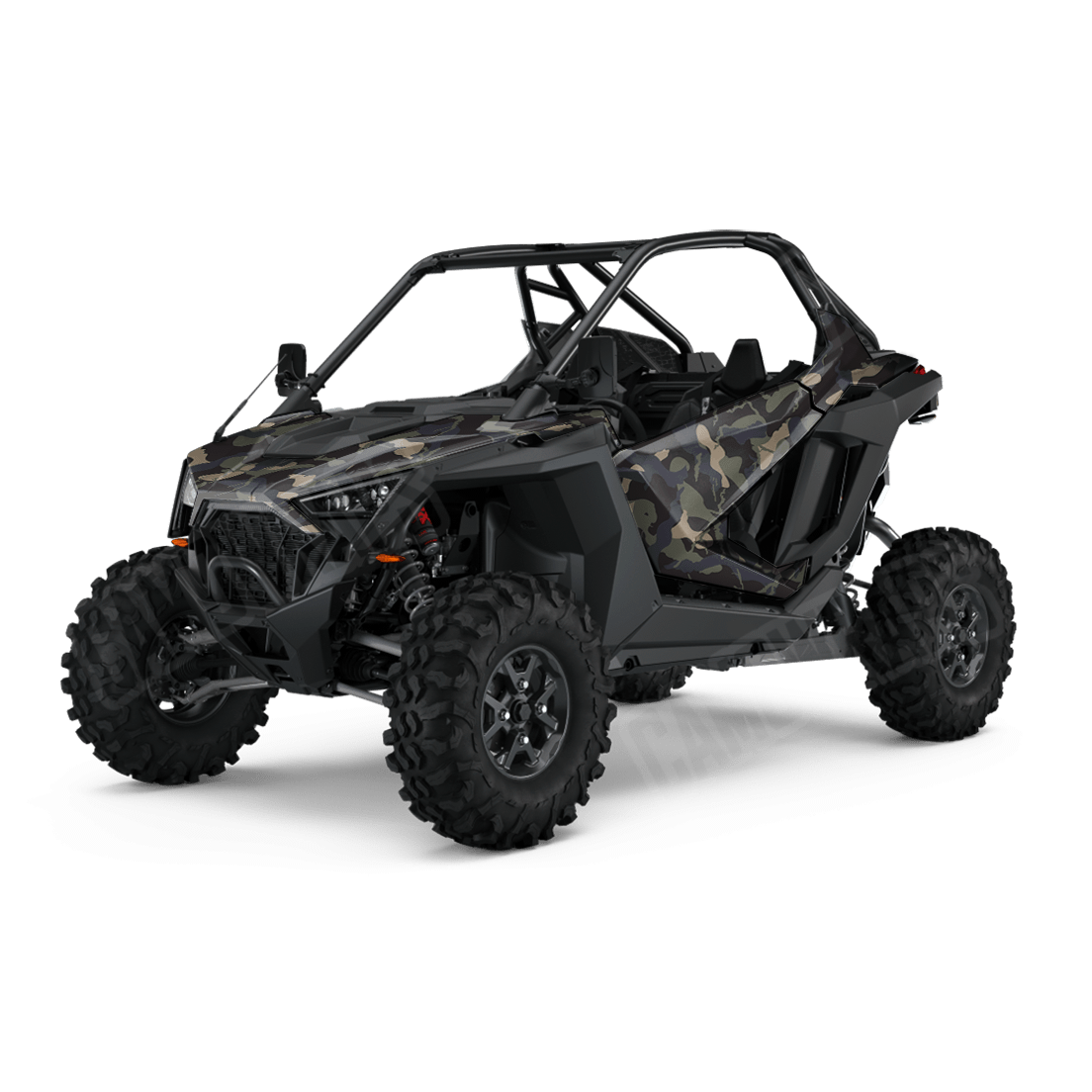 Large Ragged Militant Blue Side by Side UTV Camo Vinyl Wrap