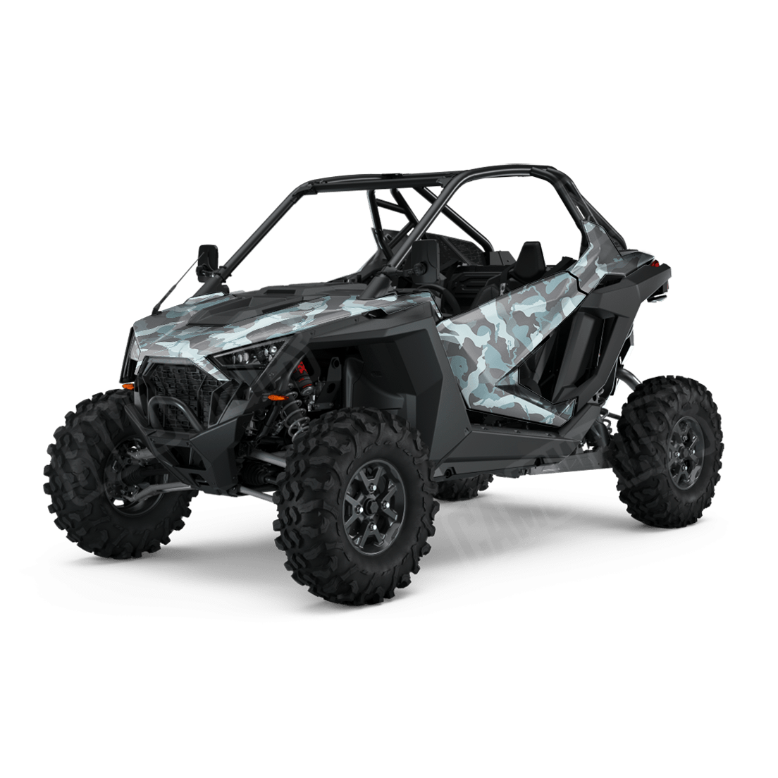 Large Ragged Overcast Side by Side UTV Camo Vinyl Wrap