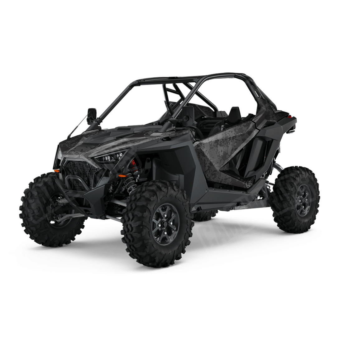 Pasted Elite Black Side by Side UTV Camo Vinyl Wrap