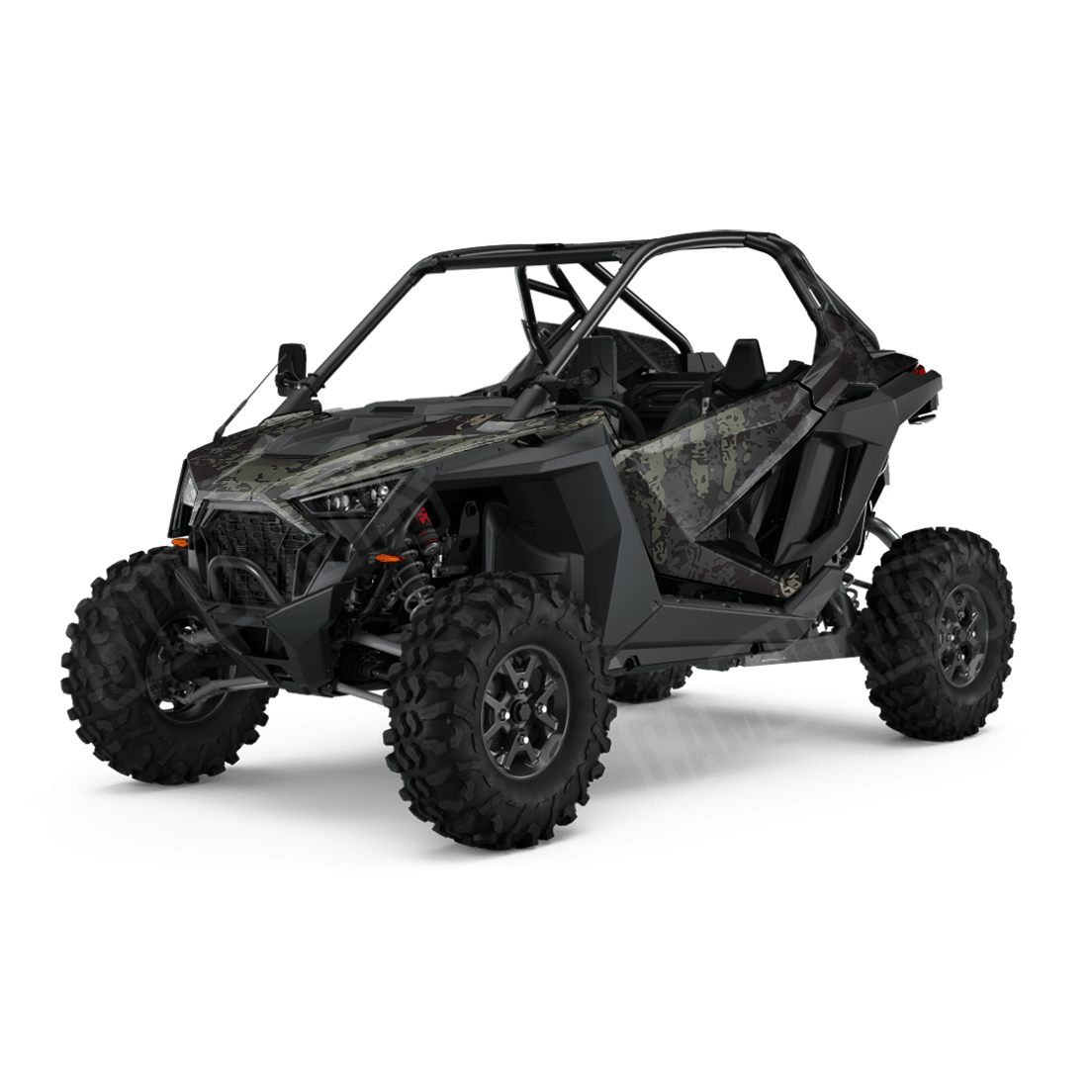 Pasted Militant Charcoal Side by Side UTV Camo Vinyl Wrap