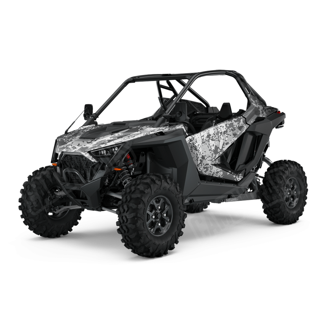 Pasted Snow Side by Side UTV Camo Vinyl Wrap