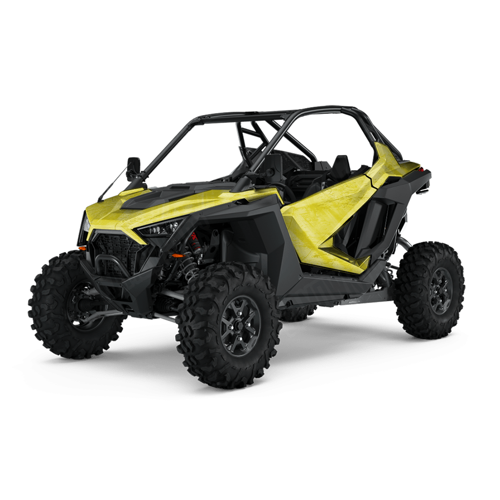 Realtree Fishing Yellow Side by Side UTV Camo Vinyl Wrap