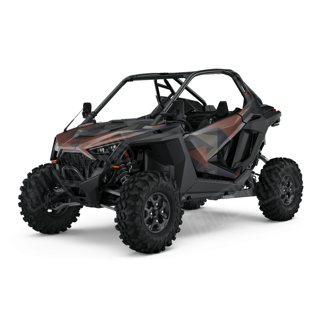 Shattered Blue Copper Side by Side UTV Camo Vinyl Wrap