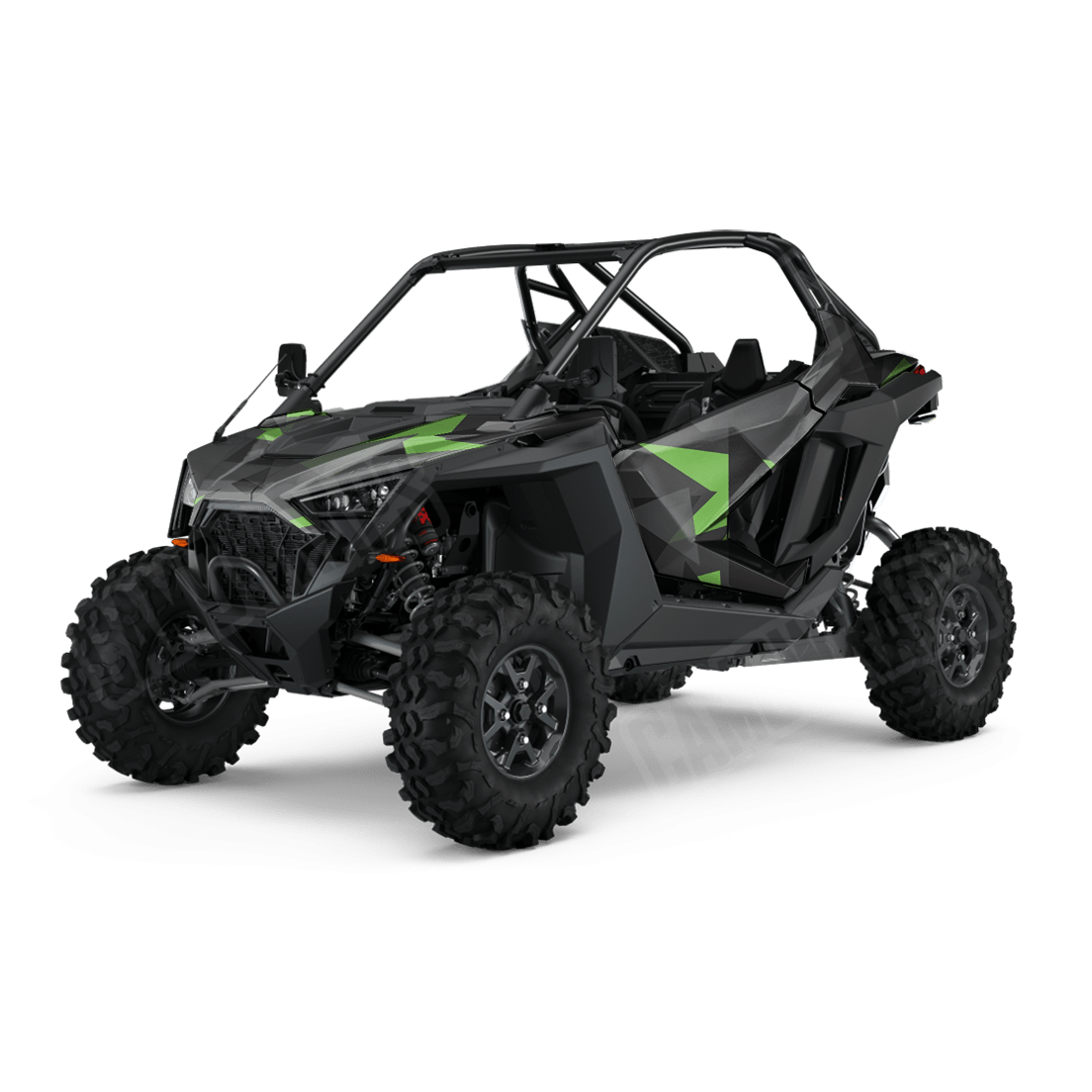 Shattered Metro Green Side by Side UTV Camo Vinyl Wrap
