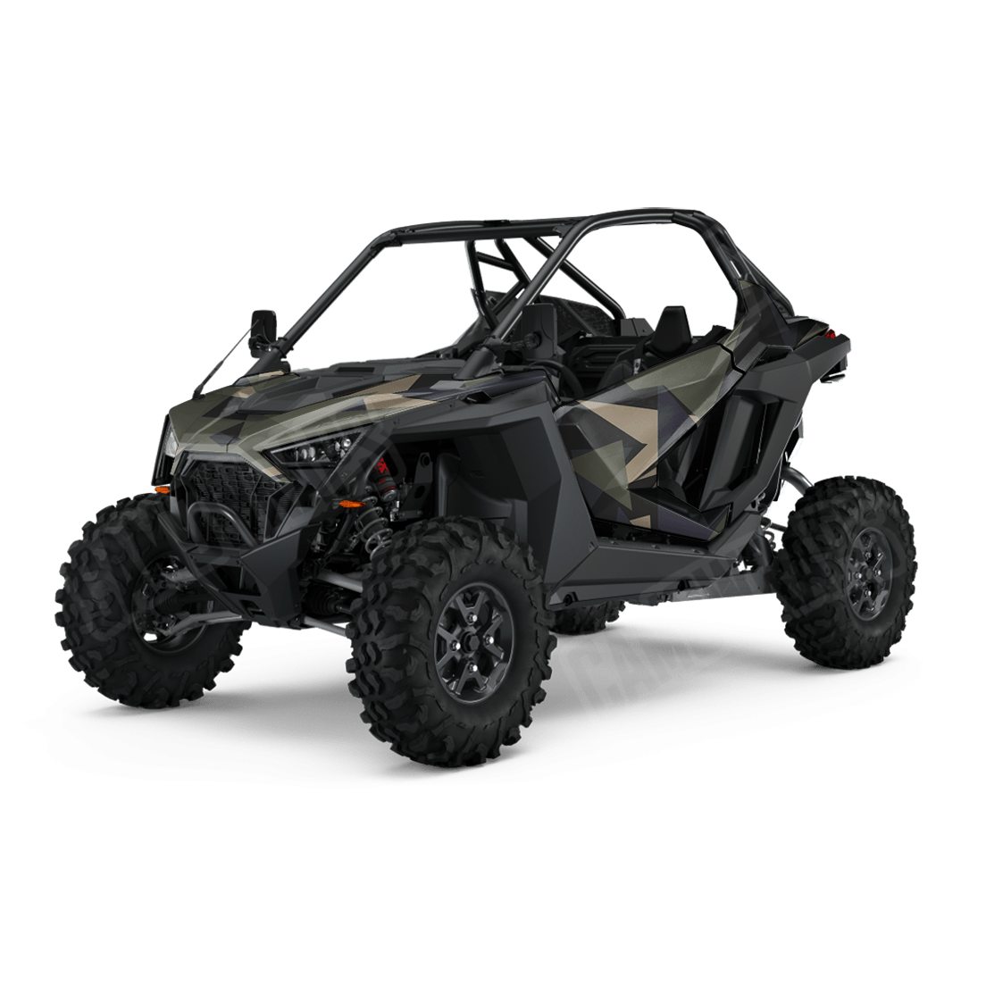 Shattered Militant Blue Side by Side UTV Camo Vinyl Wrap