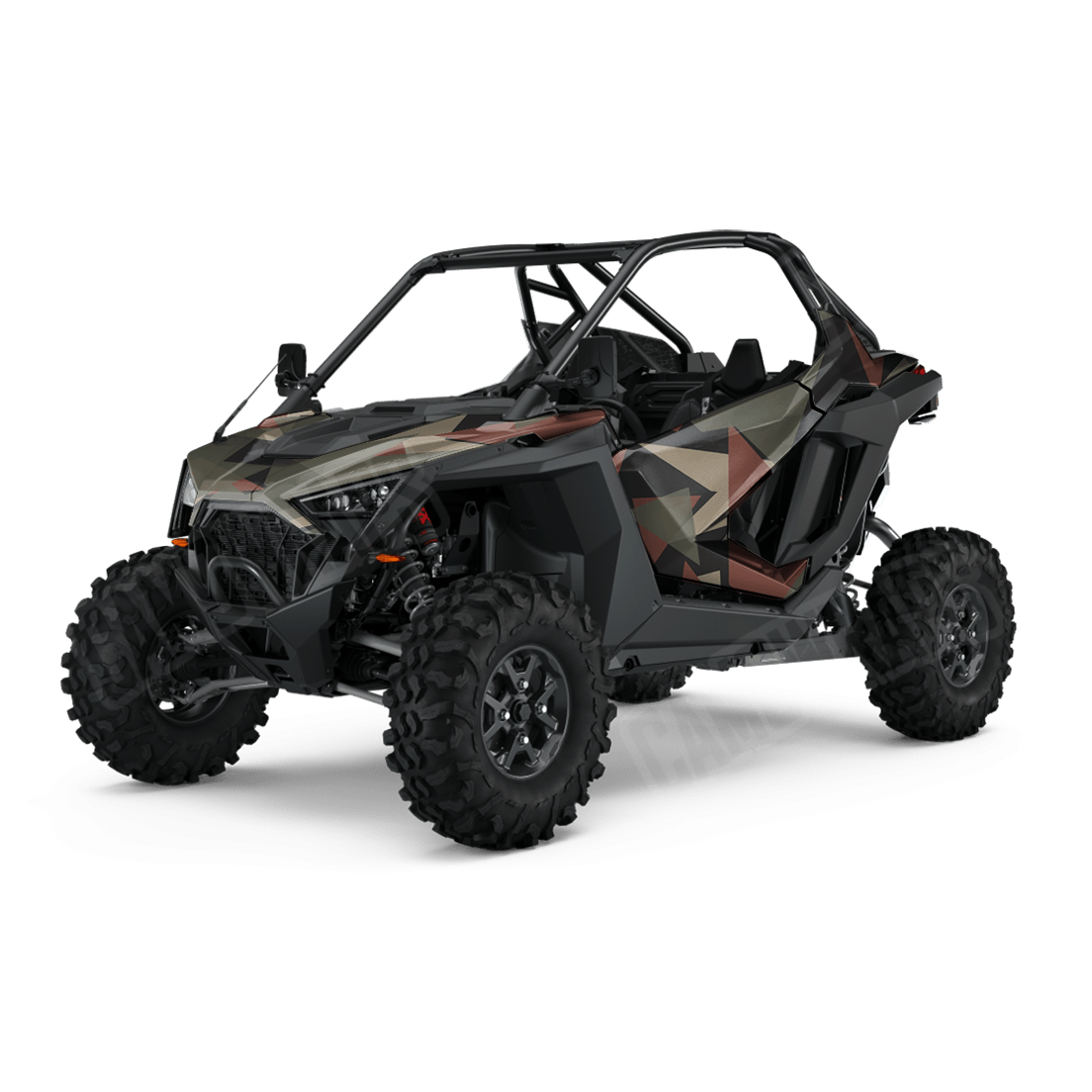 Shattered Militant Copper Side by Side UTV Camo Vinyl Wrap