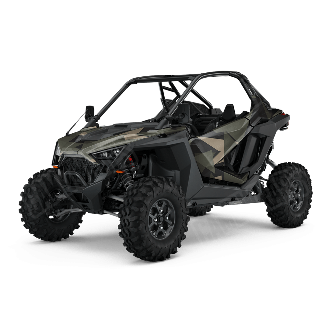 Shattered Militant Green Side by Side UTV Camo Vinyl Wrap