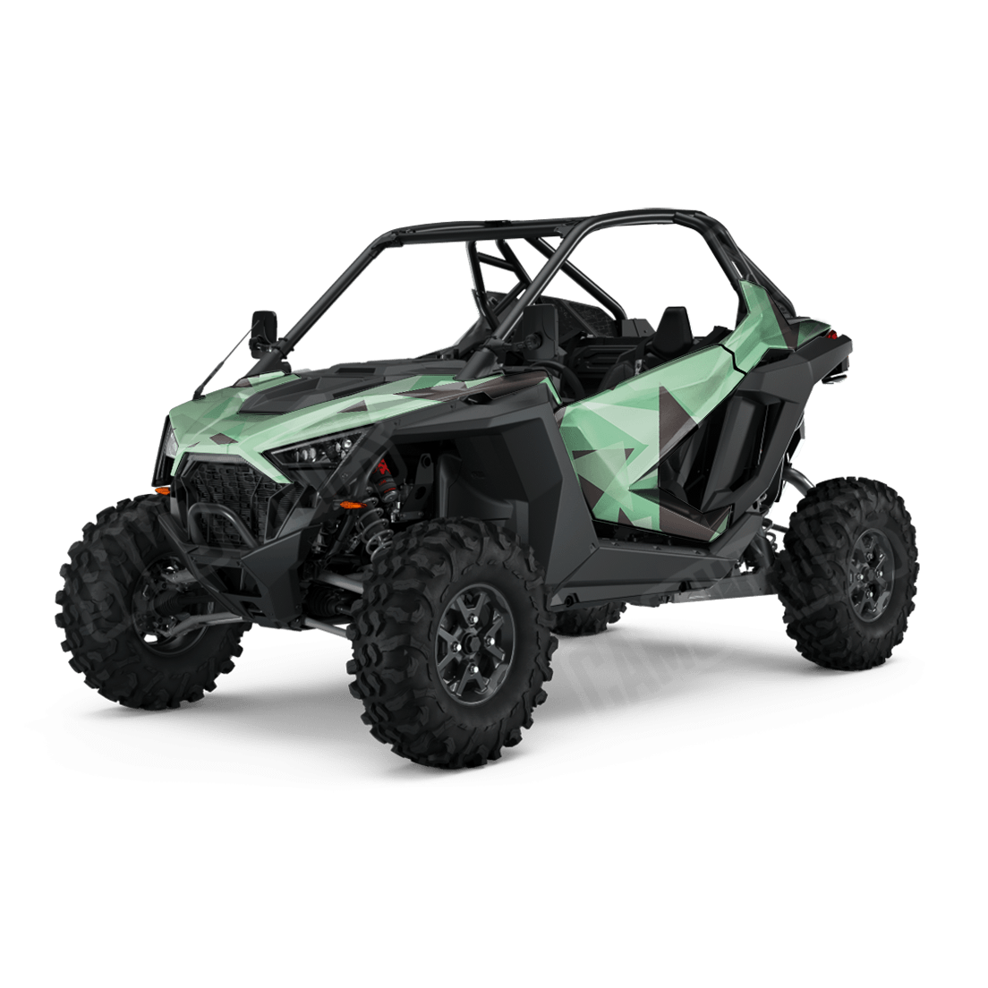 Shattered Mint Chocolate Chip Side by Side UTV Camo Vinyl Wrap