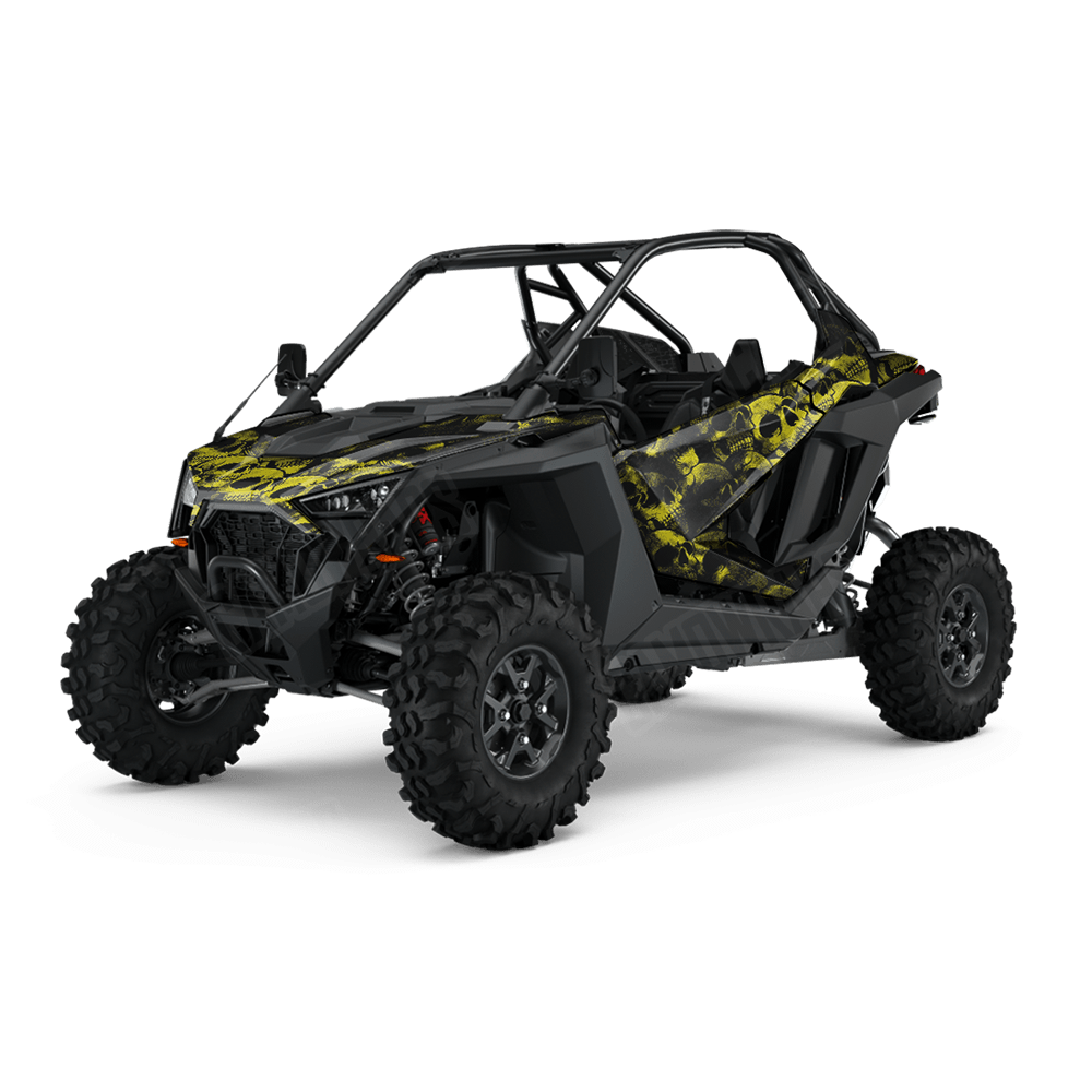 Skull Yellow UTV Wraps
