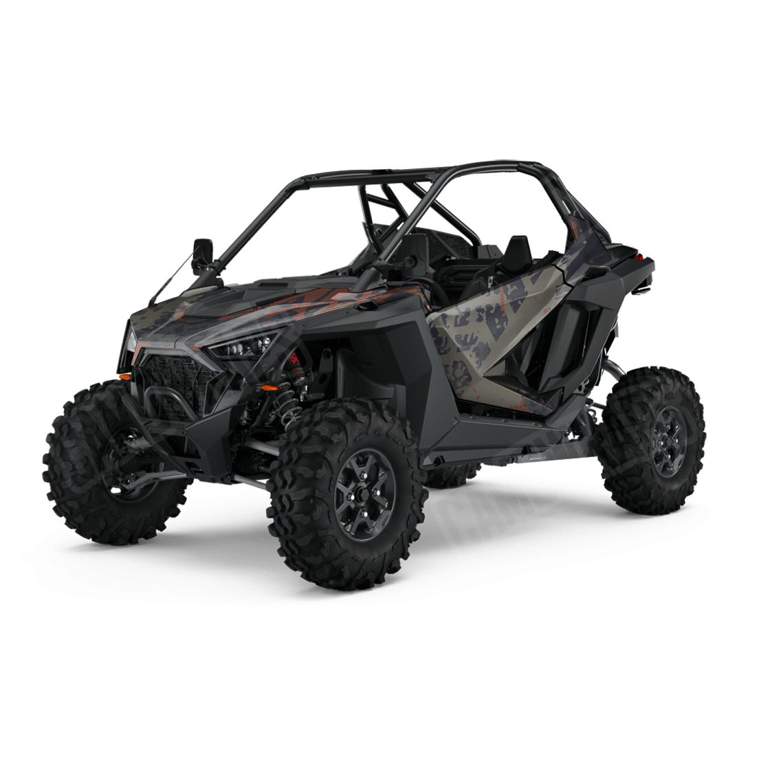 Tire Splatter Blue Copper Side by Side UTV Camo Vinyl Wrap