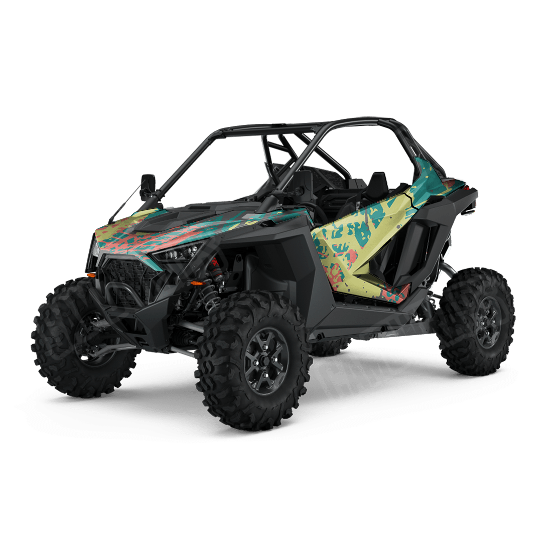 Tire Splatter Fiesta Side by Side UTV Camo Vinyl Wrap
